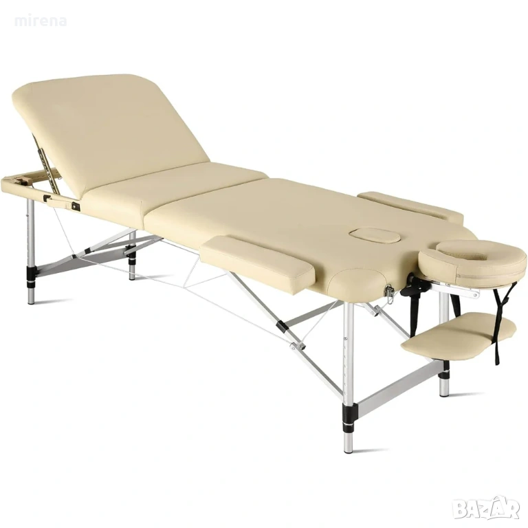 Алуминиева масажна преносима маса, кушетка с калъф за носене, снимка 1