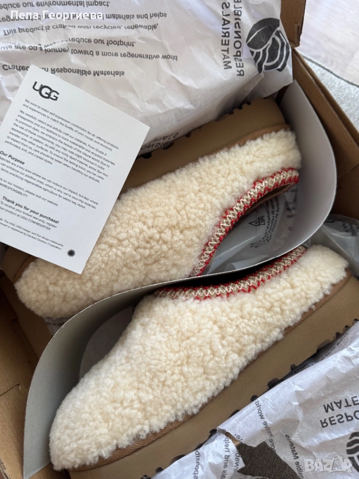 Велурени чехли Ugg Tasman Curly оригинал , снимка 1
