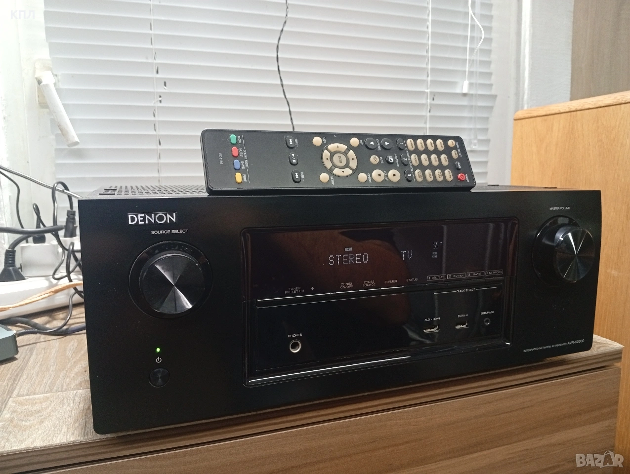 7.1 канален мрежов ресивър DENON AVR-X 2000 4K HDMI , снимка 1