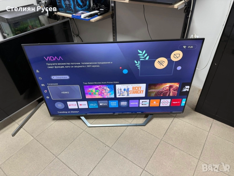 031011 hisense 55a7kq TV телевизор 55 инча d+ -цена 800 лв или 409,03евро -SMART със интернет , с ди, снимка 1