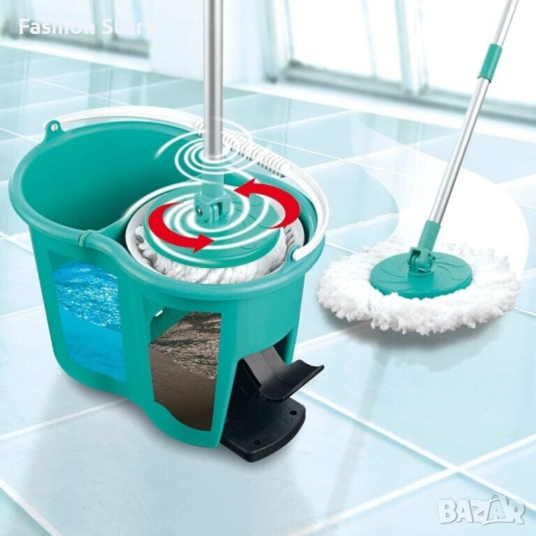 Иновативна кофа за моп за бързо и лесно почистване - CLEANmaxx Power Mop с двукамерна филтърна систе, снимка 1
