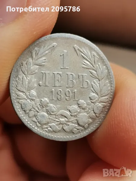 1 лев 1891 г Х6, снимка 1