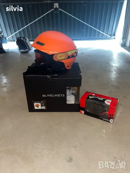 Детска каска + очила, снимка 1