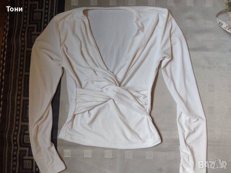 Еластична бяла блуза , снимка 1