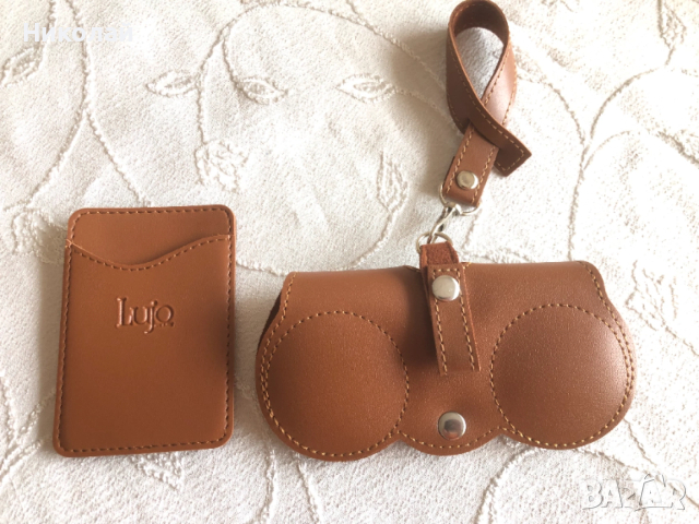 Калъф за очила и самозалепващ калъф за карти / Card holder - стилен комплект дамски аксесоари, снимка 2 - Други - 53576216