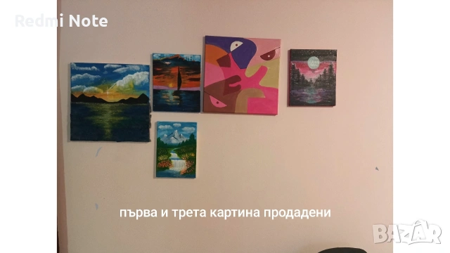Картини акрилни бой. цена 30 евро бр. , снимка 5 - Картини - 53293675