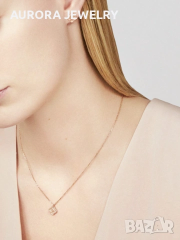 Van Cleef & Arpels VCA Gold Diamond Sweet Alhambra Clover Дамско Колие, снимка 3 - Колиета, медальони, синджири - 53243039