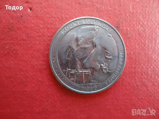 Четвърт долар Quarter Dollar 2013, снимка 4 - Нумизматика и бонистика - 48425714