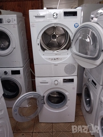 Комплект пералня и сушилня с термопомпа Бош Bosch Serie 4 A+++ 2 години гаранция!, снимка 9 - Перални - 53331998