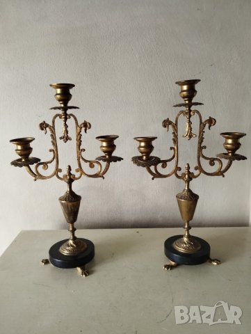 два барокови свещника-комплект