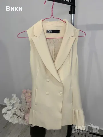 Zara рокля, сако, елек размер XS, подходяща и за S, снимка 4 - Рокли - 50257627