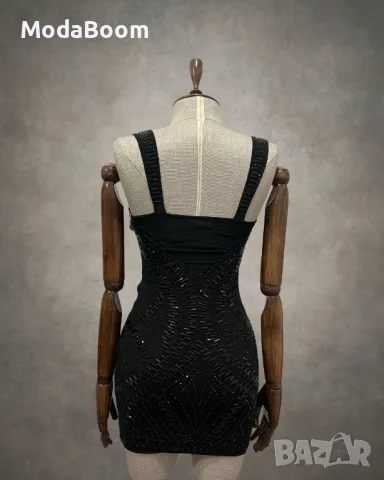 Дамска къса черна рокля , снимка 2 - Рокли - 48588942