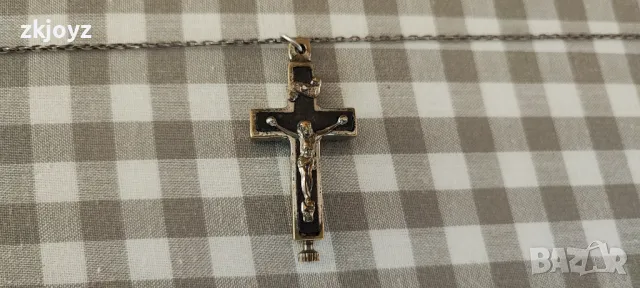  ВИСУЛКА КРЪСТ ЕНКОЛПИОН, снимка 5 - Антикварни и старинни предмети - 49088931