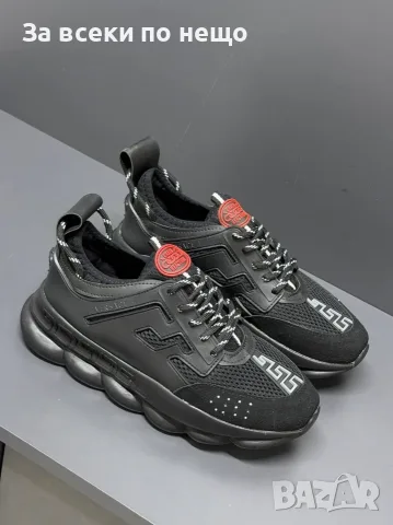 Versace Мъжки Черни Маратонки👟Мъжки Спортни Обувки В Черен Цвят Версаче Код E90