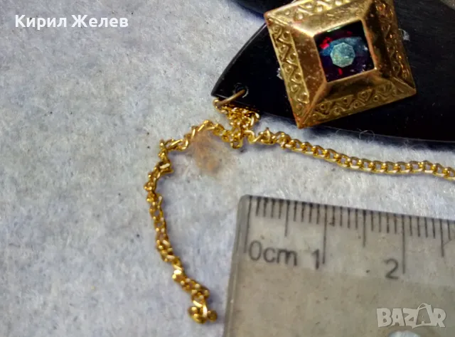 Стара РЕТРО АР НУВО СТИЛ ПОЗЛАТЕНА СКЪПОЦЕННА БРОШКА от РОГ РЪЧНА МАЙСТОРСКА ИЗРАБОТКА 39263, снимка 5 - Антикварни и старинни предмети - 48818833