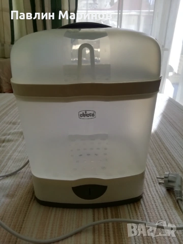 Топ Електрически Стерилизатор Нагревател Chicco 2 в 1 Бебешки Детски Модуларен Пара Шишета Бутилки , снимка 10 - Стерилизатори - 53804591