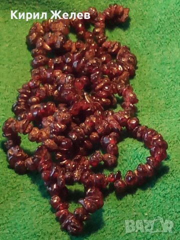 КОЛИЕ НАТУРАЛЕН ТЪМНО-ЧЕРВЕН ГРАНАТ РЯДКО 71611, снимка 10 - Колиета, медальони, синджири - 29546529