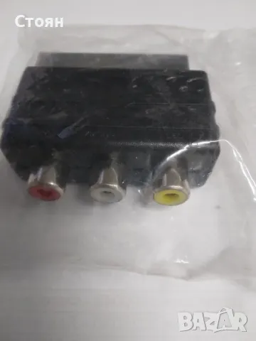 Scart преходник за телевизор,видео... , снимка 2 - Кабели и адаптери - 48392910