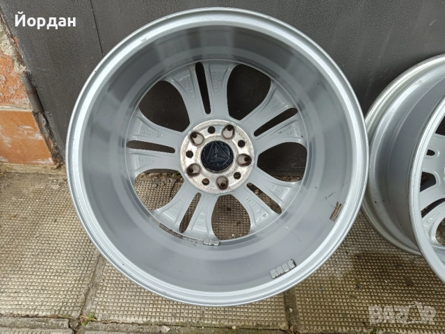 ОРИГИНАЛНИ джанти 17 ' цола 5x112 МЕРЦЕДЕС / MERCEDES BENZ ET36 7,5J 66,6, снимка 15 - Гуми и джанти - 53521977