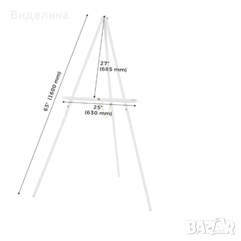 Дървен статив за картини 63″ , VISWIN, снимка 3 - Картини - 51971638