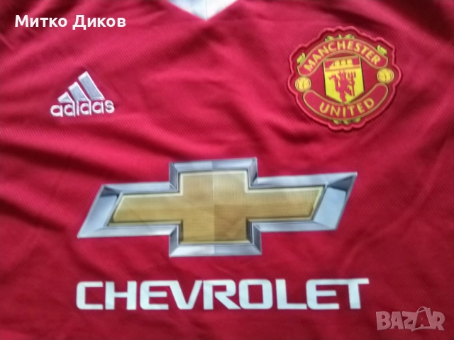 Манчестър Юнайтед маркова футболна тениска Адидас №7 Memphis Depay размер Л отлична, снимка 3 - Футбол - 52055718