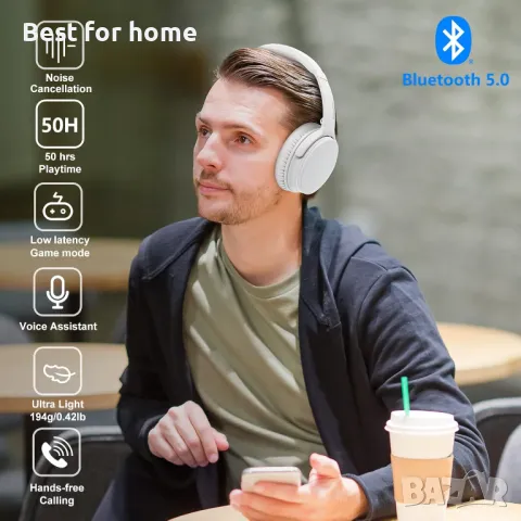 Шумоподтискащи слушалки Srhythm NC25, снимка 2 - Bluetooth слушалки - 49648680