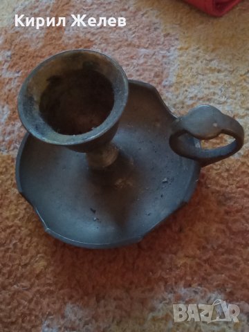 Свещник малак бронз 25424