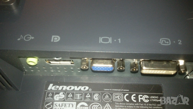 Монитор Lenovo ThinkVision LT2452pwC 1920x1200 24 инча, снимка 10 - Монитори - 52233648