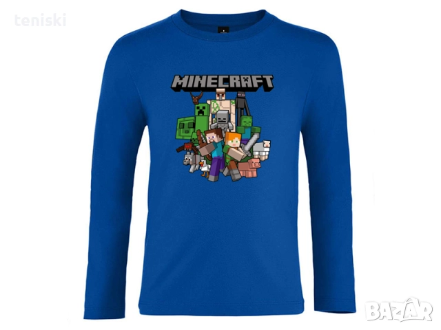 Тениски с дълъг ръкав Minecraft 3 модела , снимка 6 - Детски тениски и потници - 51561532