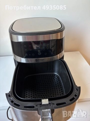 Air Fryer S MAX GERMANY 6 литра 1800 W с горещ въздух , снимка 2 - Фритюрници - 56074000