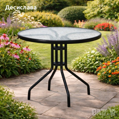 Минимализъм и стабилност в едно – стилна масичка за кафе на открито, снимка 3 - Градински мебели, декорация  - 53005023