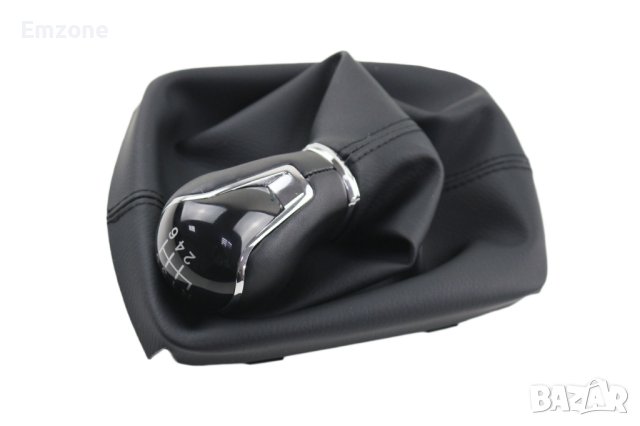 Топка за скоростен лост с 6 ск. с кожен маншон и рамка за Сеат Леон SEAT Leon III 5F 2012 - 2017г., снимка 4 - Аксесоари и консумативи - 40480403