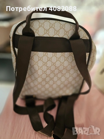 Дамска кожена раница Gucci в многоцветен десен, снимка 2 - Други оферти за работа - 53134851