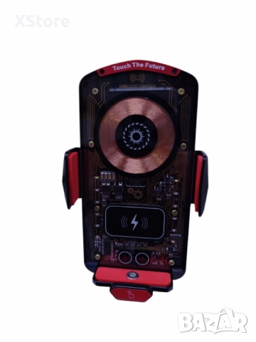 Безжично зарядно за кола с гравитационен държач – Супер бързо зареждане и удобство, снимка 6 - Аксесоари и консумативи - 52458442