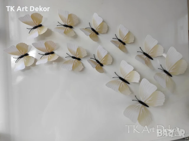 3D пеперуди за декорация с магнит, снимка 6 - Декорация за дома - 33538976