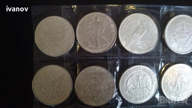 Лот американски сребърни долари /реплика/, снимка 2 - Нумизматика и бонистика - 41728019