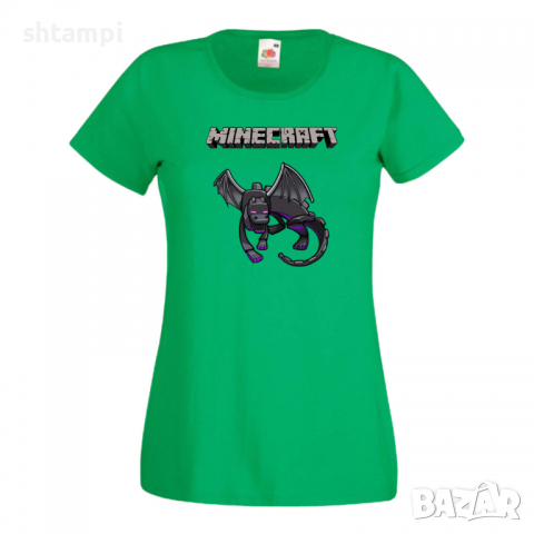 Дамска тениска Ender Dragon 2 майнкрафт Minecraft,Игра,Забавление,подарък,Изненада,Рожден Ден., снимка 10 - Тениски - 36520678
