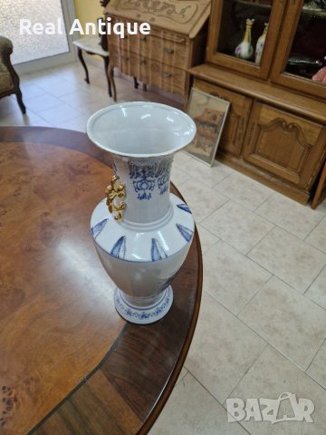 Красива антикварна порцеланова ваза амфора , снимка 6 - Антикварни и старинни предмети - 41306985