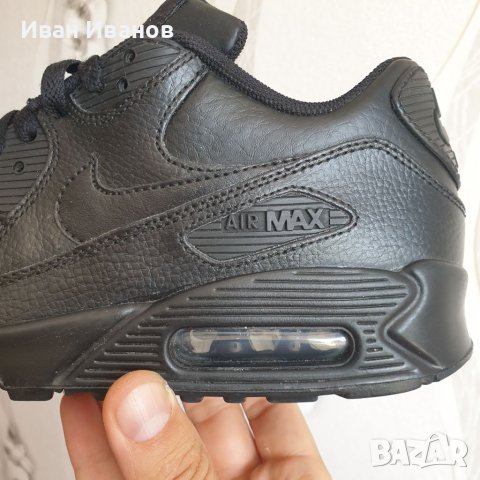 Оригинални МАРАТОНКИ NIKE AIR MAX 90 LEATHER   номер 38,5-39, снимка 17 - Маратонки - 40715078