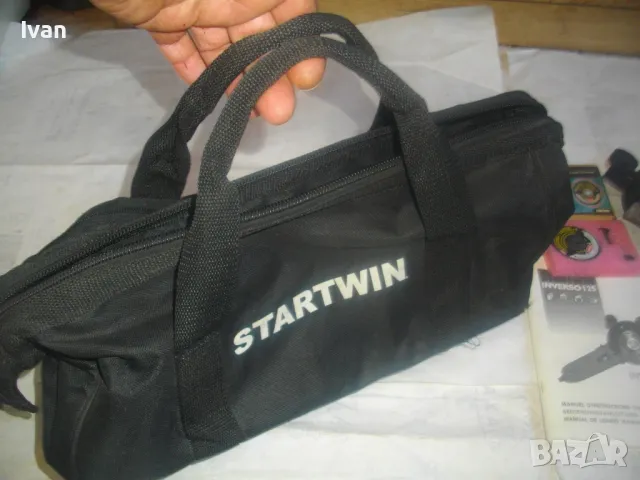 НОВ ЕЛЕКТРИЧЕСКИ ДВОЕН НОЖОВ ТРИОН С ВЪРТЯЩ ЛАЗЕР ПЪЛЕН КОМПЛЕКТ STARTWIN Inverso 125 В ПЛАТОВ САК, снимка 5 - Измервателни инструменти - 49069033