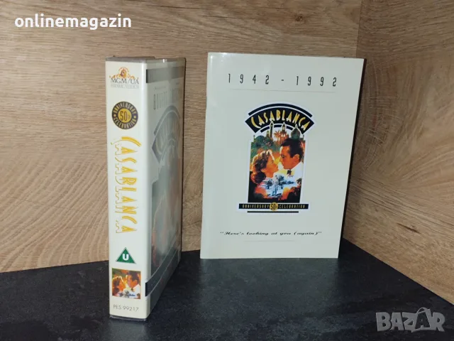 Видеокасета колекционерско издание " CASABLANCA " VHS, снимка 7 - Други жанрове - 55972478