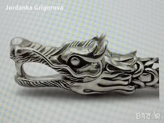 Уникално колие - John Hardy - Дракон от стерлингово сребро и 18k жълто, снимка 5 - Колиета, медальони, синджири - 35966617