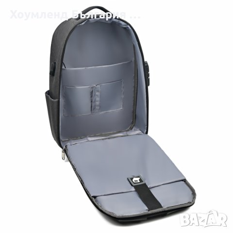 Водоустойчива раница за лаптоп 15.6 с катинар против кражба, снимка 9 - Раници - 42085023