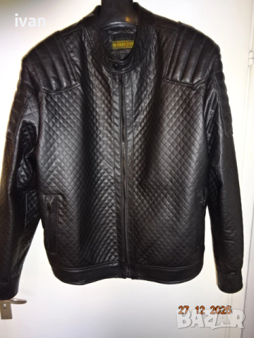 мъжко кожено яке, снимка 4 - Якета - 52910587