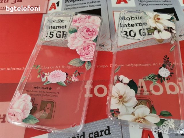 Samsung Galaxy A34,Samsung Galaxy A54 , Galaxy A14 луксозен прозрачен силикон с цветя, снимка 4 - Калъфи, кейсове - 42134280
