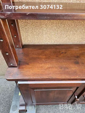 Масивен дъбов разглобяем шкаф с регуриране на рафтовете, снимка 2 - Шкафове - 48950736