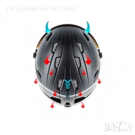 Каска с визьор за ски и сноуборд Relax Stealth RH24R , снимка 4 - Зимни спортове - 52366003