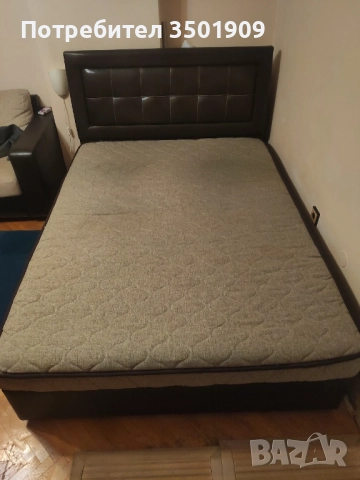 Спалня 140х190см, снимка 2 - Спални и легла - 52584973