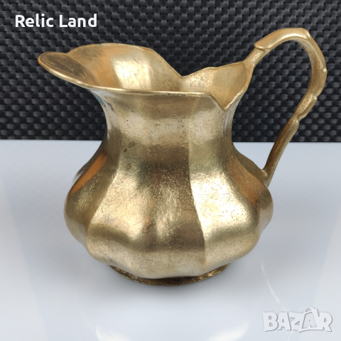 Масивна бронзова кана, снимка 3 - Антикварни и старинни предмети - 44559096