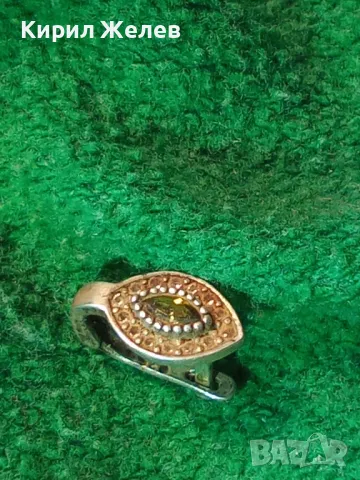 СКЪПОЦЕННА СРЕБЪРНА ОБЕЦА СРЕБРО 925 АНГЛИЯ ЮВЕЛИРНО ФАСЕТИРАН ОЛИВИН / ПЕРИДОТ и ЦИРКОНЧЕТА 47588, снимка 11 - Обеци - 49134768